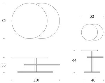 SPACE - Round coffee table by Tonin Casa - view 3